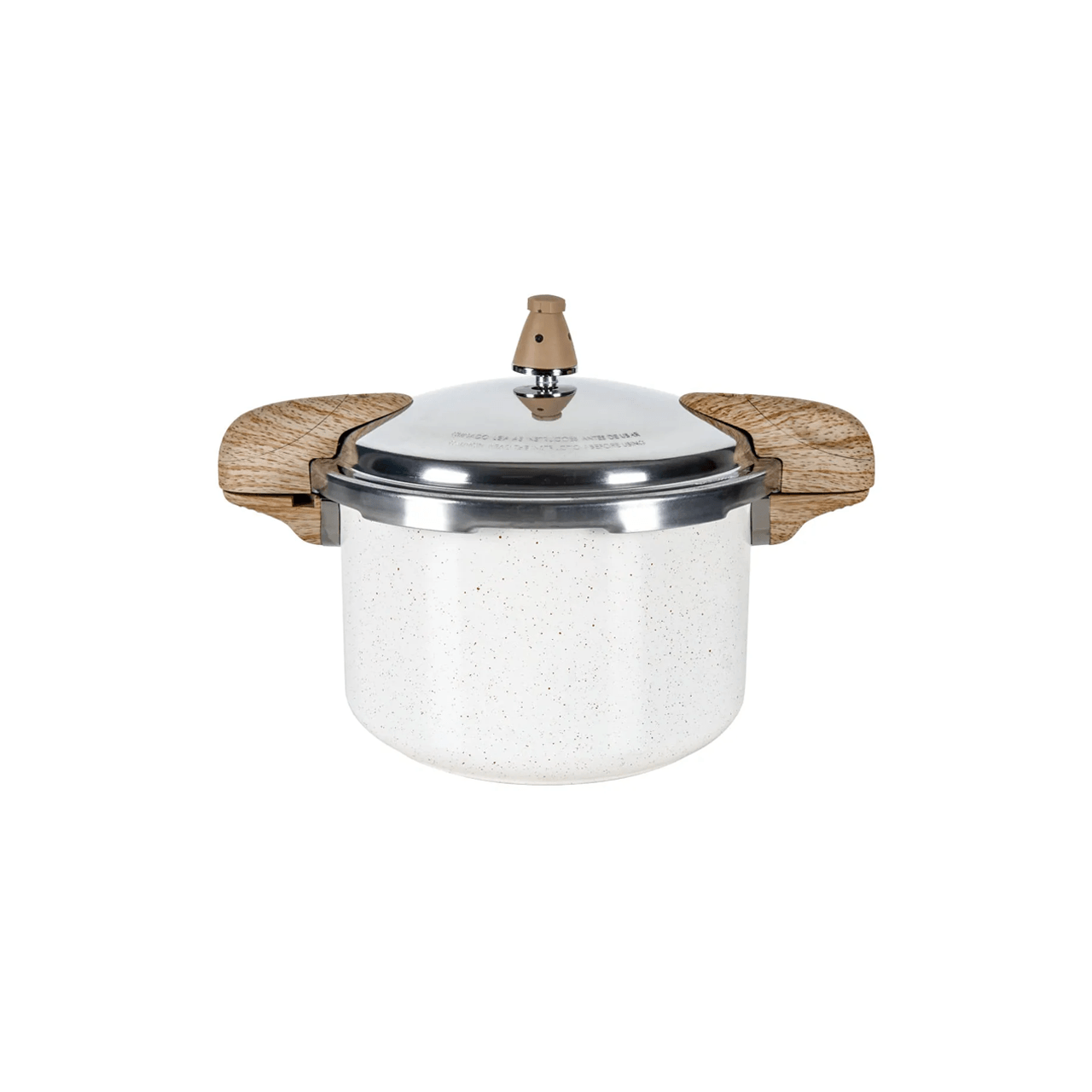 Panela de Pressão Indução Brinox Antiaderente Ceramic Life Pressure 5,4 Litros Vanilla